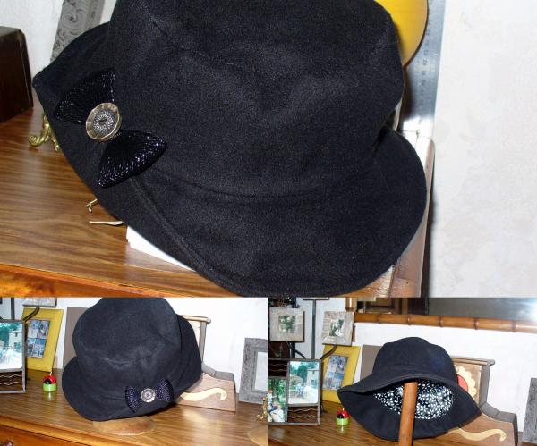 chapeau passe partout noir